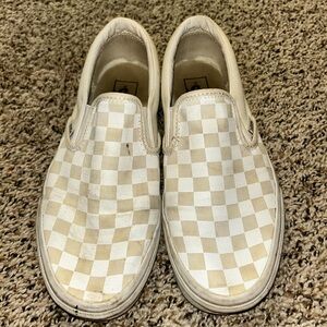 white checkered vans